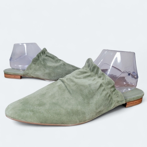 Matisse Vienna Sage Green Suede Women's Mules Size 9.5 - Picture 15 of 15